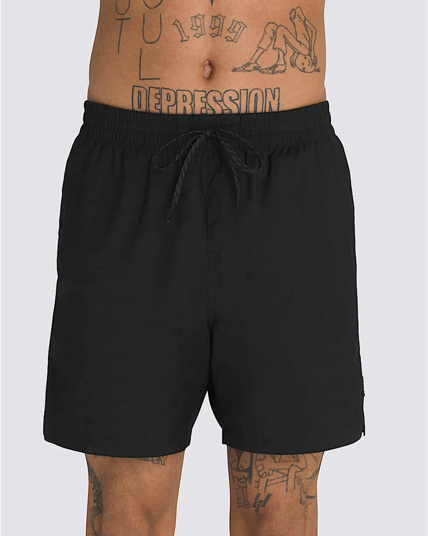 Primary Solid Elastic Shorts - Black