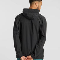 Numeric Woven Full Zip Jacket - Black