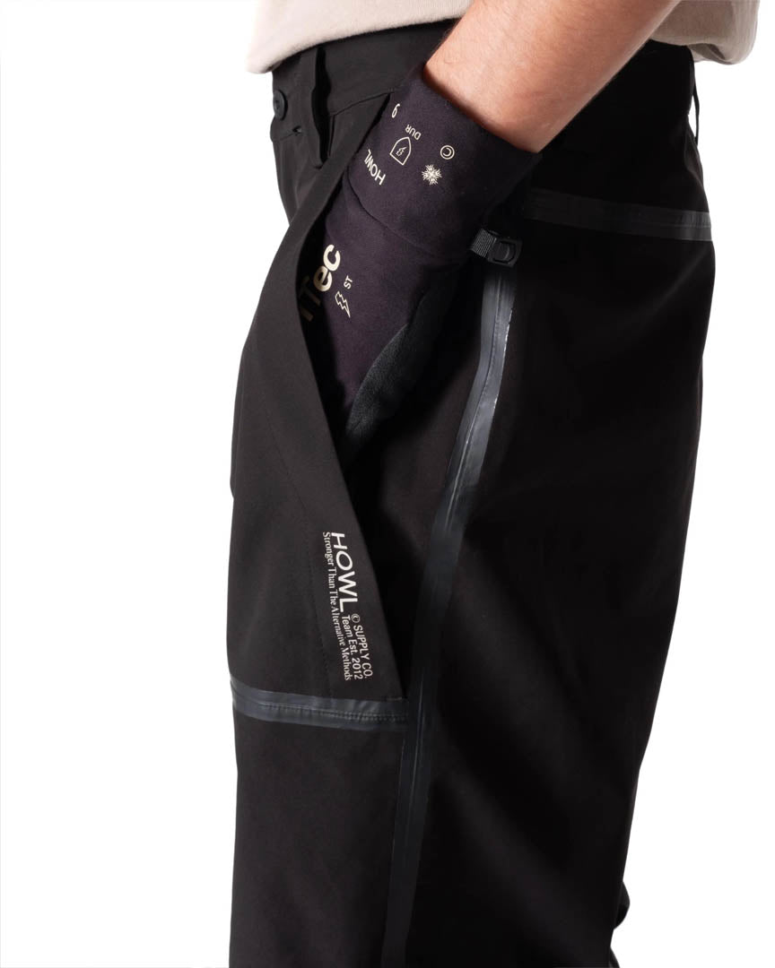 Taped Snow Pants - Black