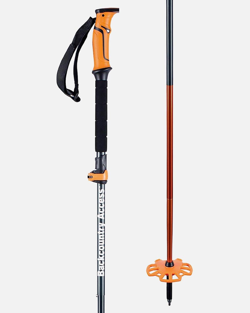 Batons splitboard Sceepter 4S Pole - Black/Orange