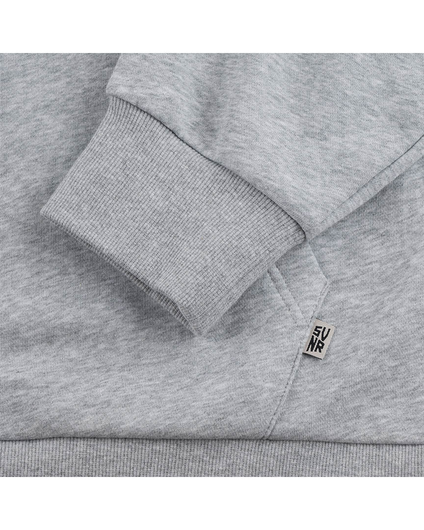 Embossed Hoody S Hoodie - Heater Grey