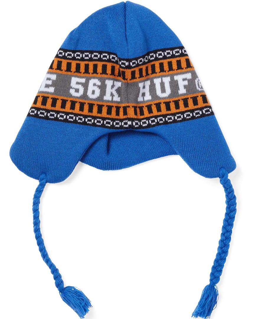 Huf X Bronze Flap Beanie - Blue