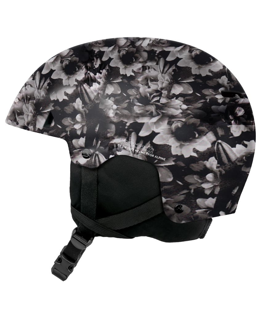 Icon Snow Mips (Fit System) Winter Helmet - Black Floral