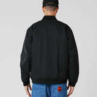 Ag Varsity Coil Jacket - Black