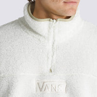 Boxed Sherpa Qzip Sweatshirt - Marshmallow