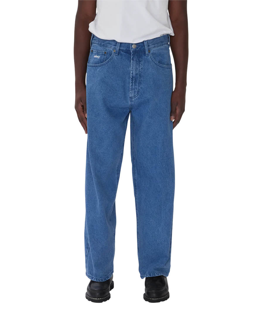 Bigwig Baggy Denim Jeans - Light Indigo