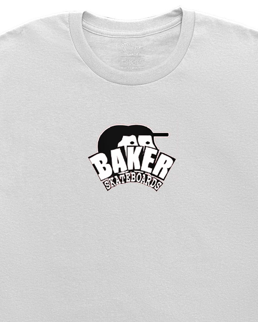 X Baker Arch Logo Lock Up T-Shirt - White