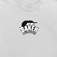 X Baker Arch Logo Lock Up T-Shirt - White