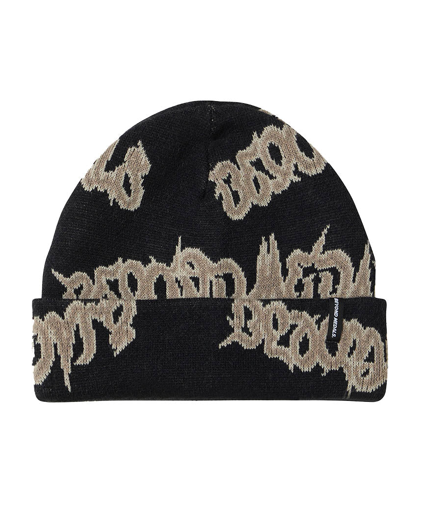 90'S Spike Beanie Beanie - Black