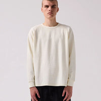 Anderson Waffle Long Sleeve T-Shirt - Bone