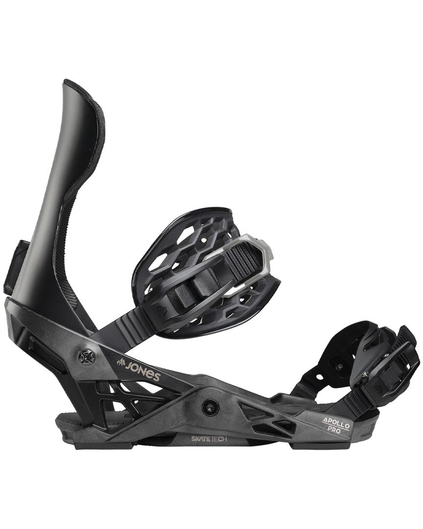 Apollo Pro Snowboard Bindings - Stealth Black 2025