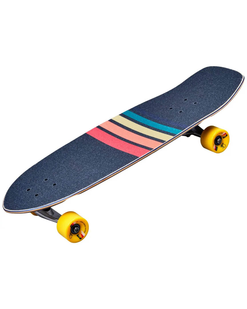 Sunset Surf Skate Complete Cruiser Skateboard - White Navy