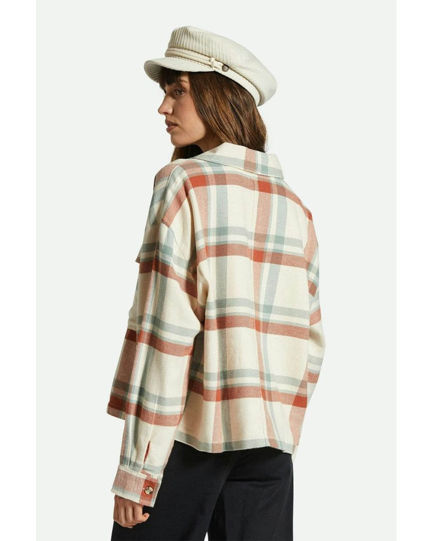 Bowery W Flannel Shirt - White Smoke