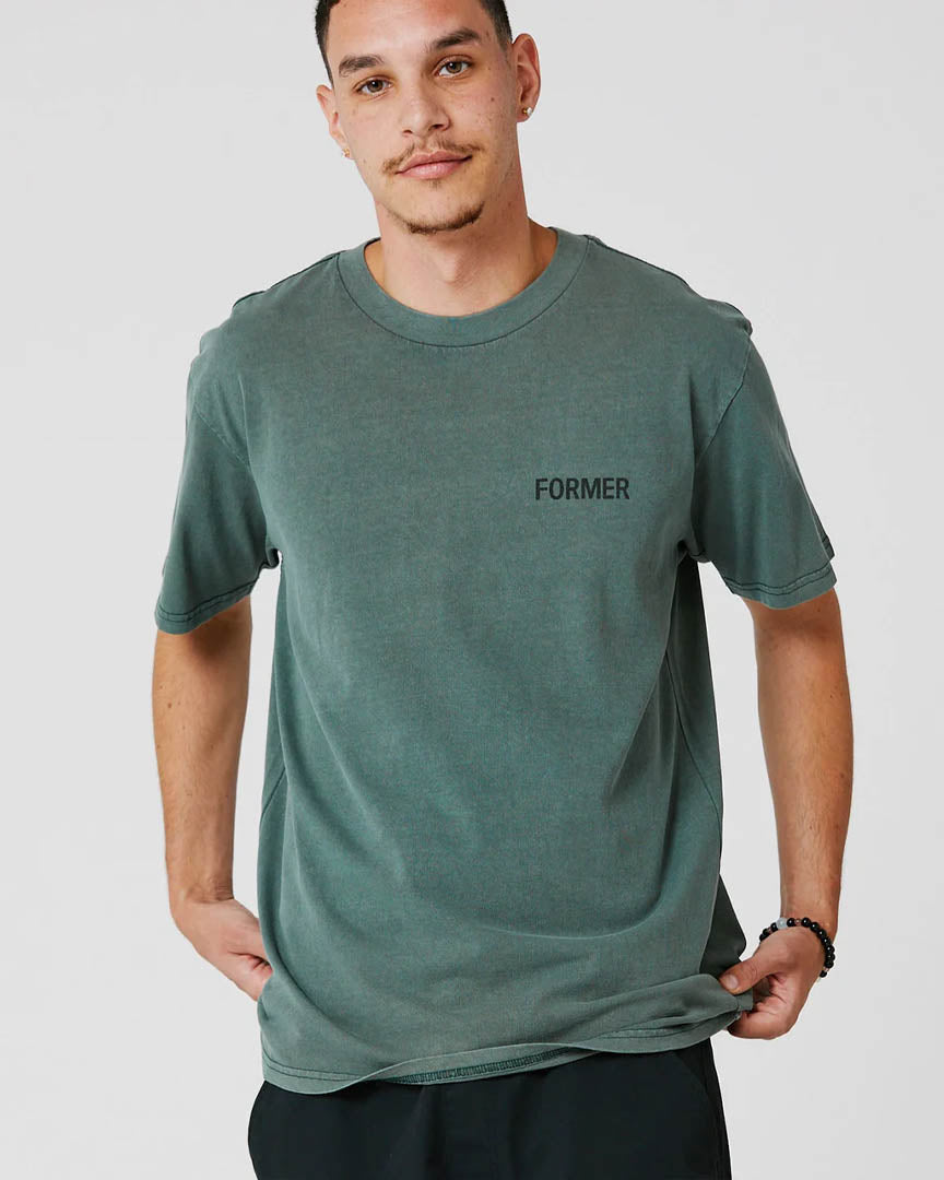 T-shirt Crux Scratch - Washed Green