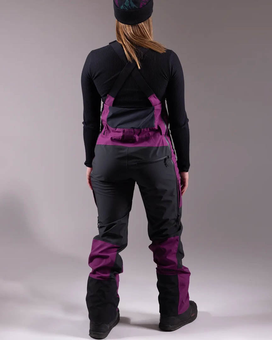 Mtn Surf Recycled Bib Womens Snow Pants - Deep Purple