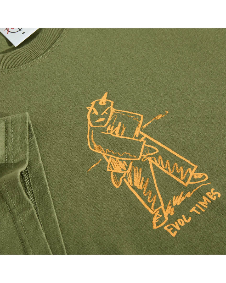 Evol Times T-Shirt - Army Green