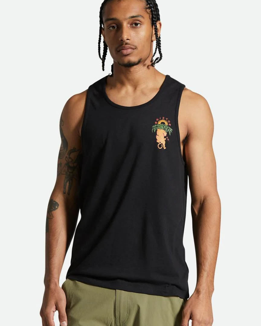 Palm Jaguar Tank Top - Black