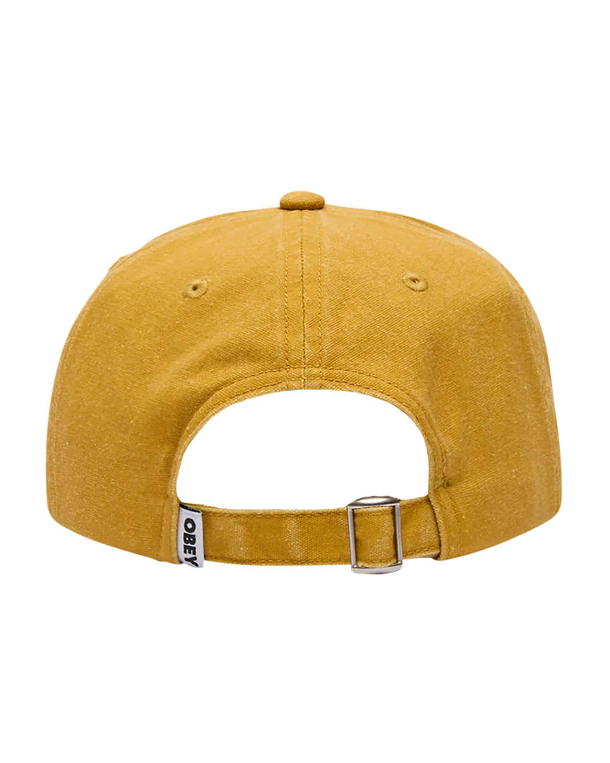 Obey Jot 6 Panel Velcro Hat - Pigment Mustard