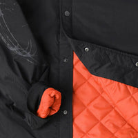 Ag Varsity Coil Jacket - Black