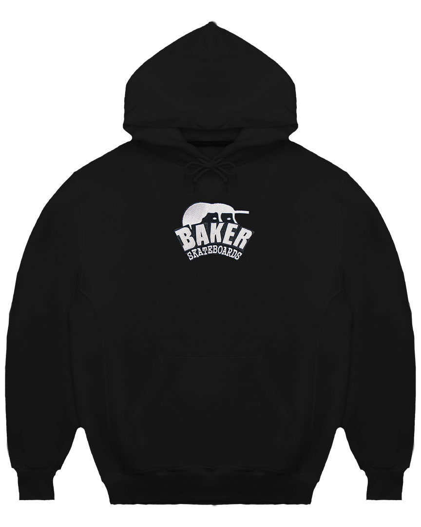 Hoodie X Baker Arch Logo Lock Up - Black