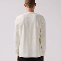 Anderson Waffle Long Sleeve T-Shirt - Bone