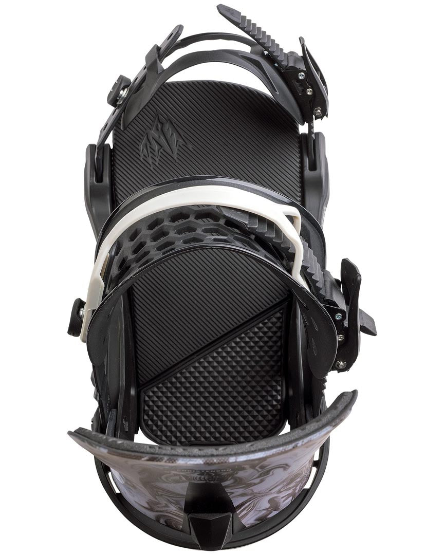 Meteorite Surf Series Snowboard Bindings - Black 2025