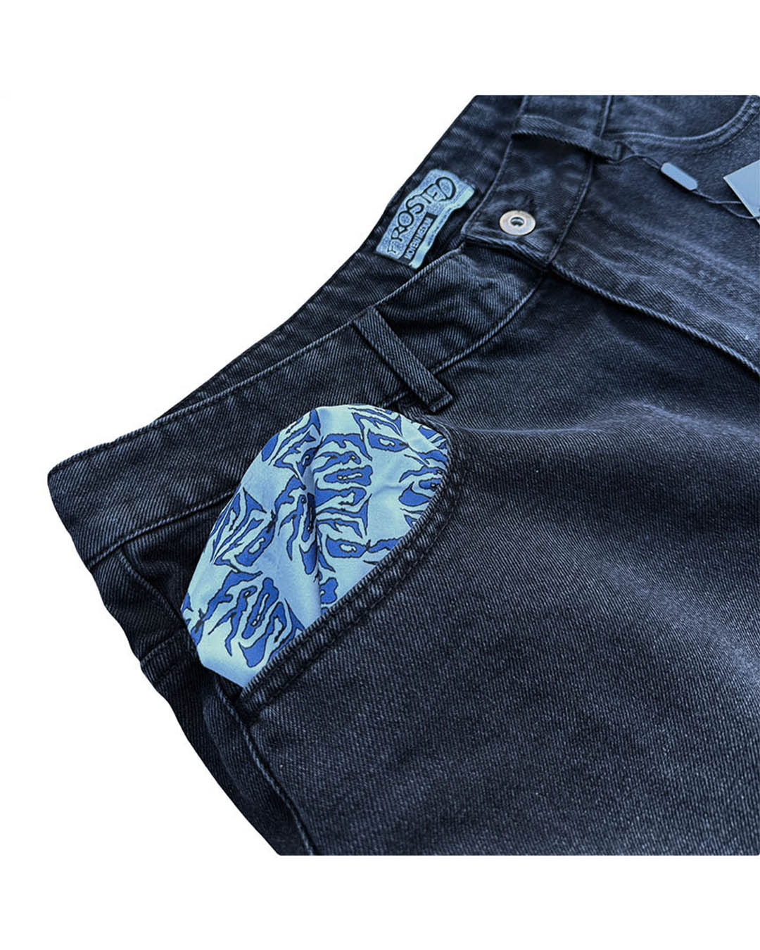 Short Wavy Baggy - Moon Black