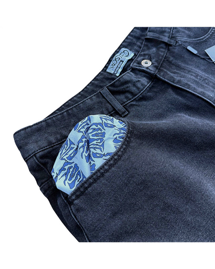 Short Wavy Baggy - Moon Black
