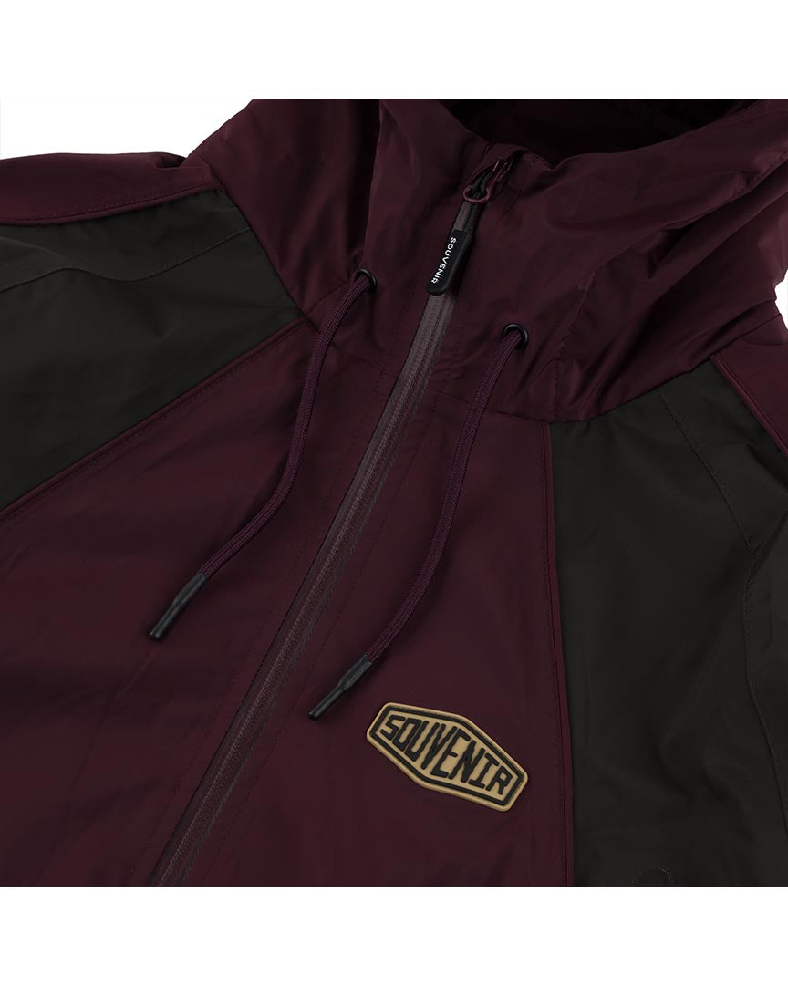 Insulated Track Winter Jacket - Oxblood