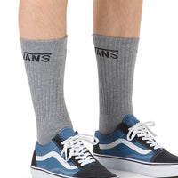 Classic Crew -3 Pack Socks - Heather Grey