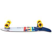 Sunset Surf Skate Complete Cruiser Skateboard - White Navy