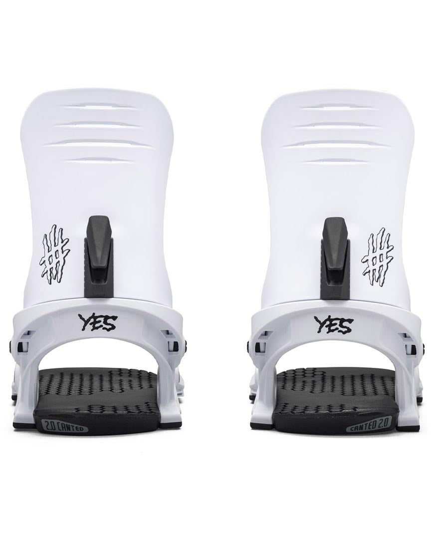 Ipo Snowboard Bindings - White 2025