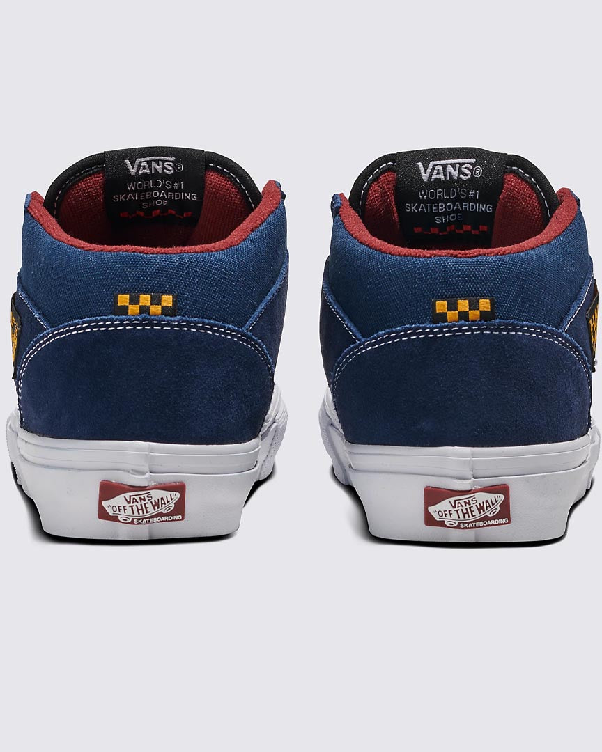 Skate Half Cab Shoes - Navy/Burgundy