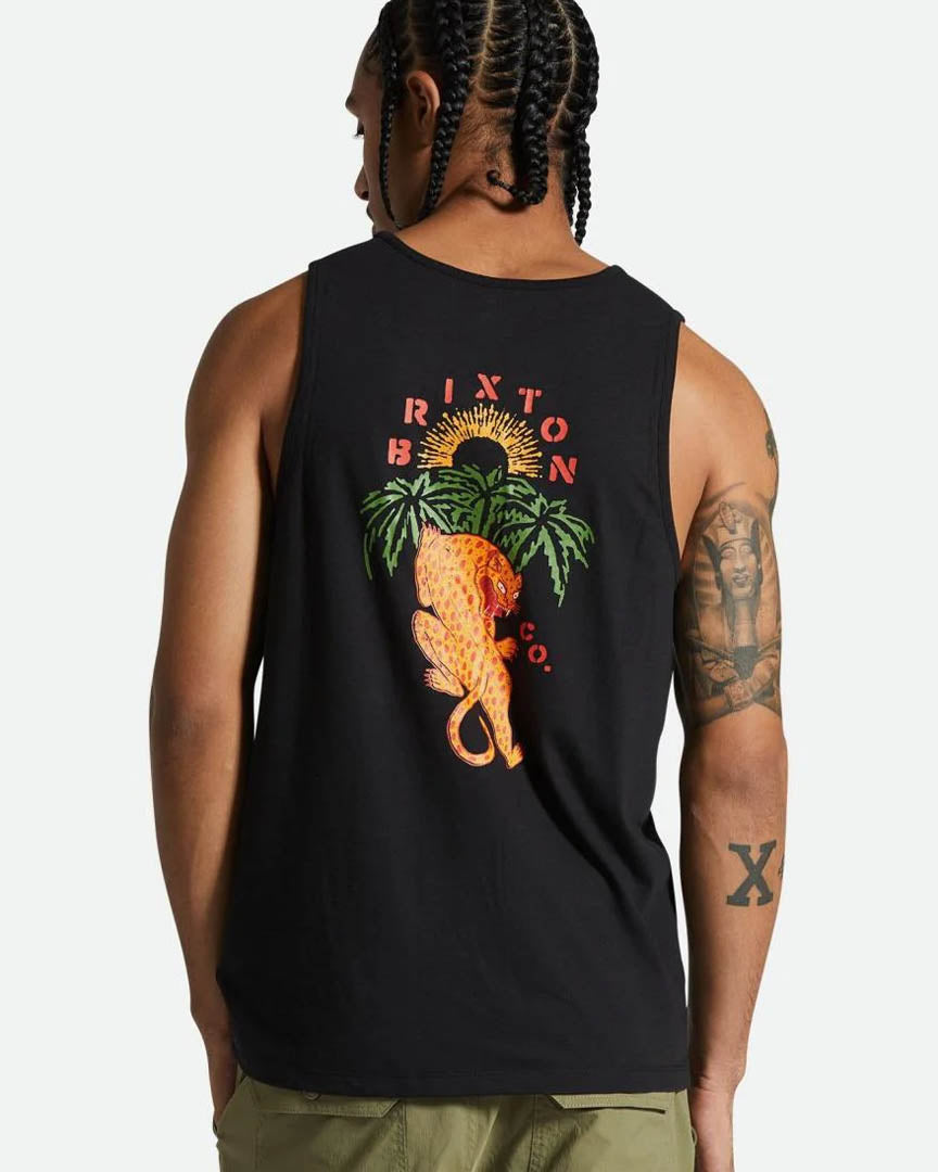 Palm Jaguar Tank Top - Black