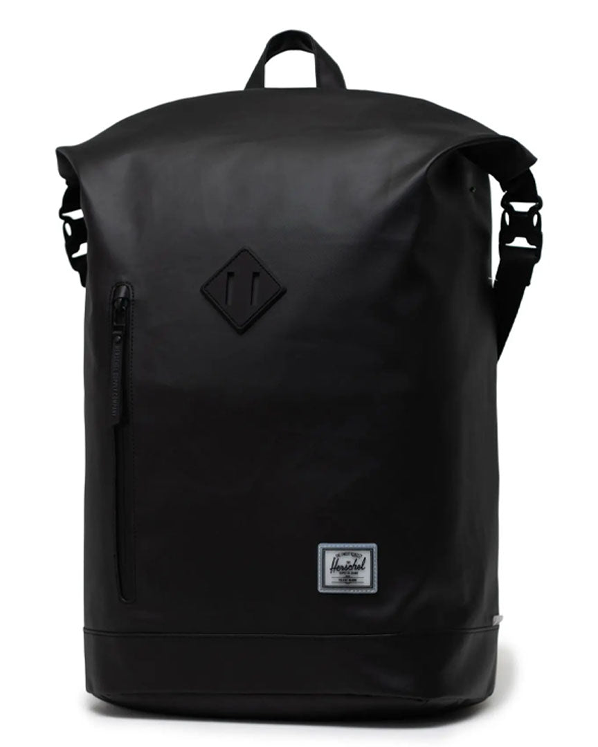 Roll Top | Weather Resistant Backpack - Black