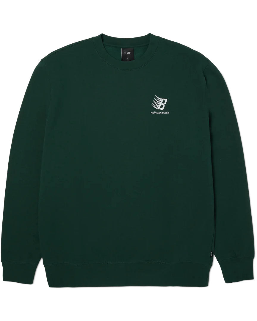 Huf X Bronze Crewneck Sweatshirt - Forest Green