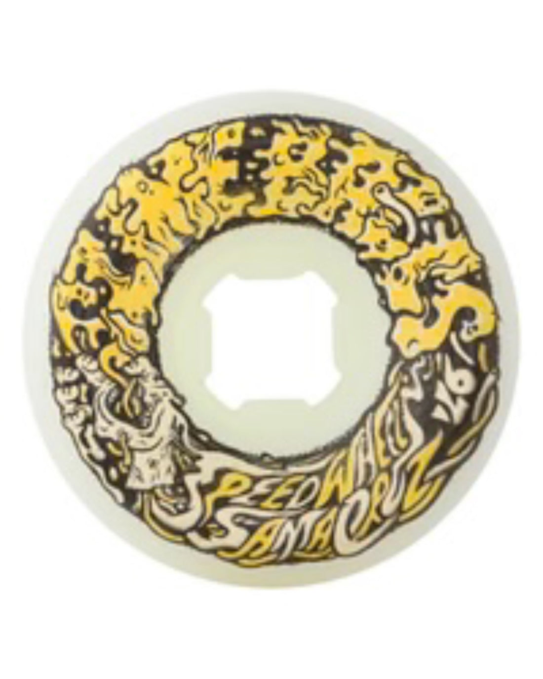 Vomit Mini Ii Skateboard Wheels - White Yellow