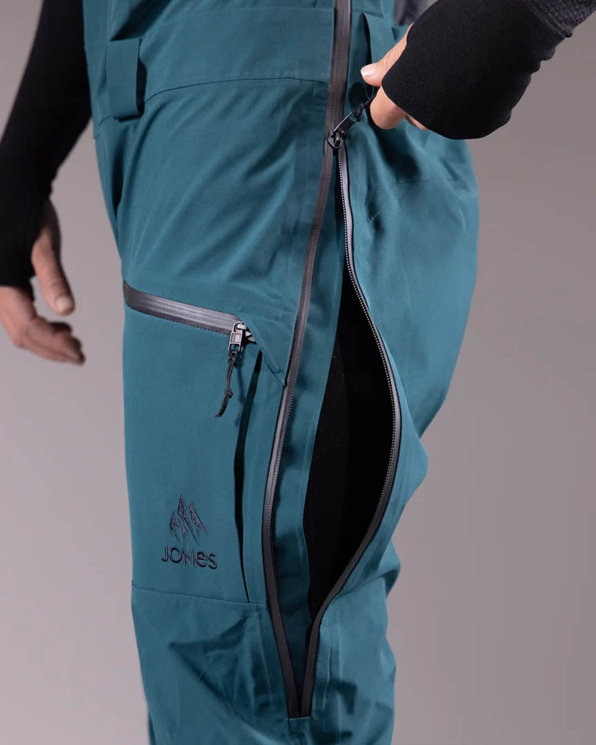 Shralpinist Stretch Recycled Bib Womens Snow Pants - Pacific Teal