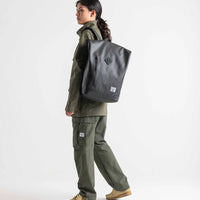 Roll Top | Weather Resistant Backpack - Moonbeam Tonal