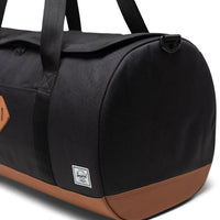 Heritage Duffle Travel Bag - Black/Saddle Brown