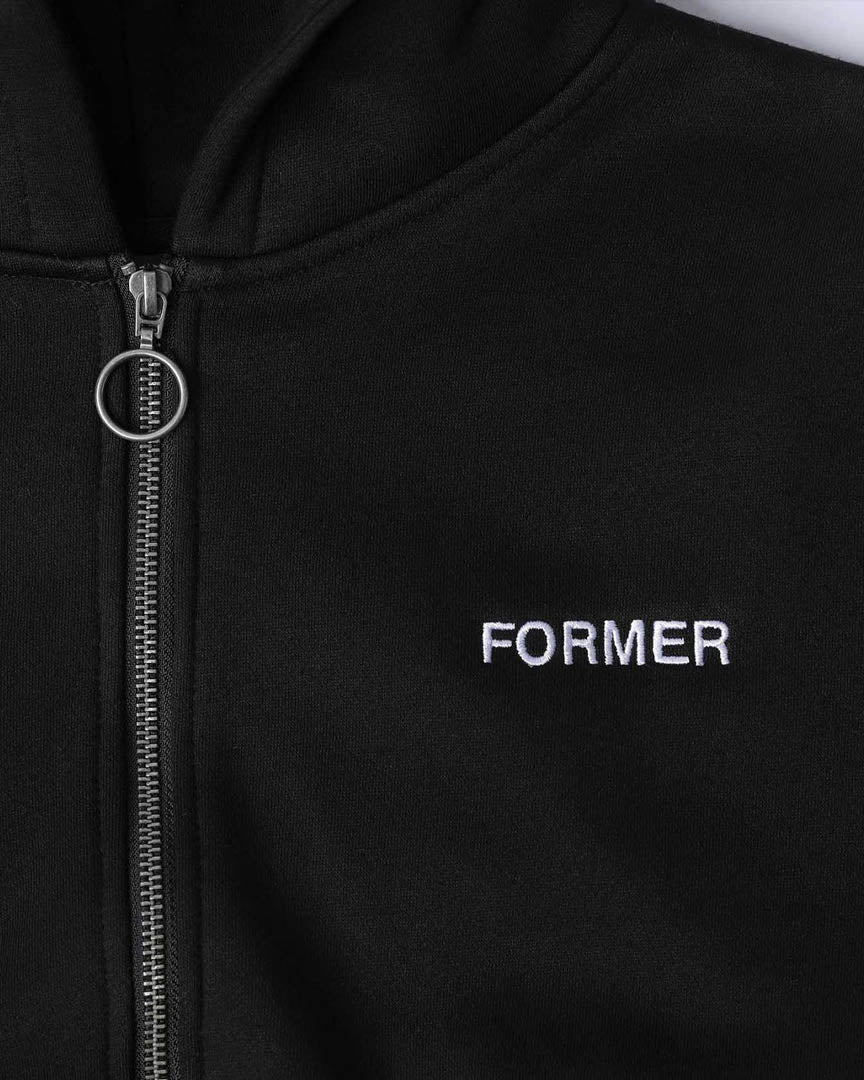 Clippings Fz Hoodie - Black