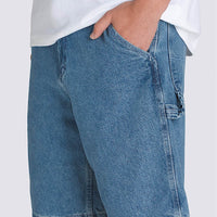 Drill Chore Loose Demin Shorts - Stone Wash