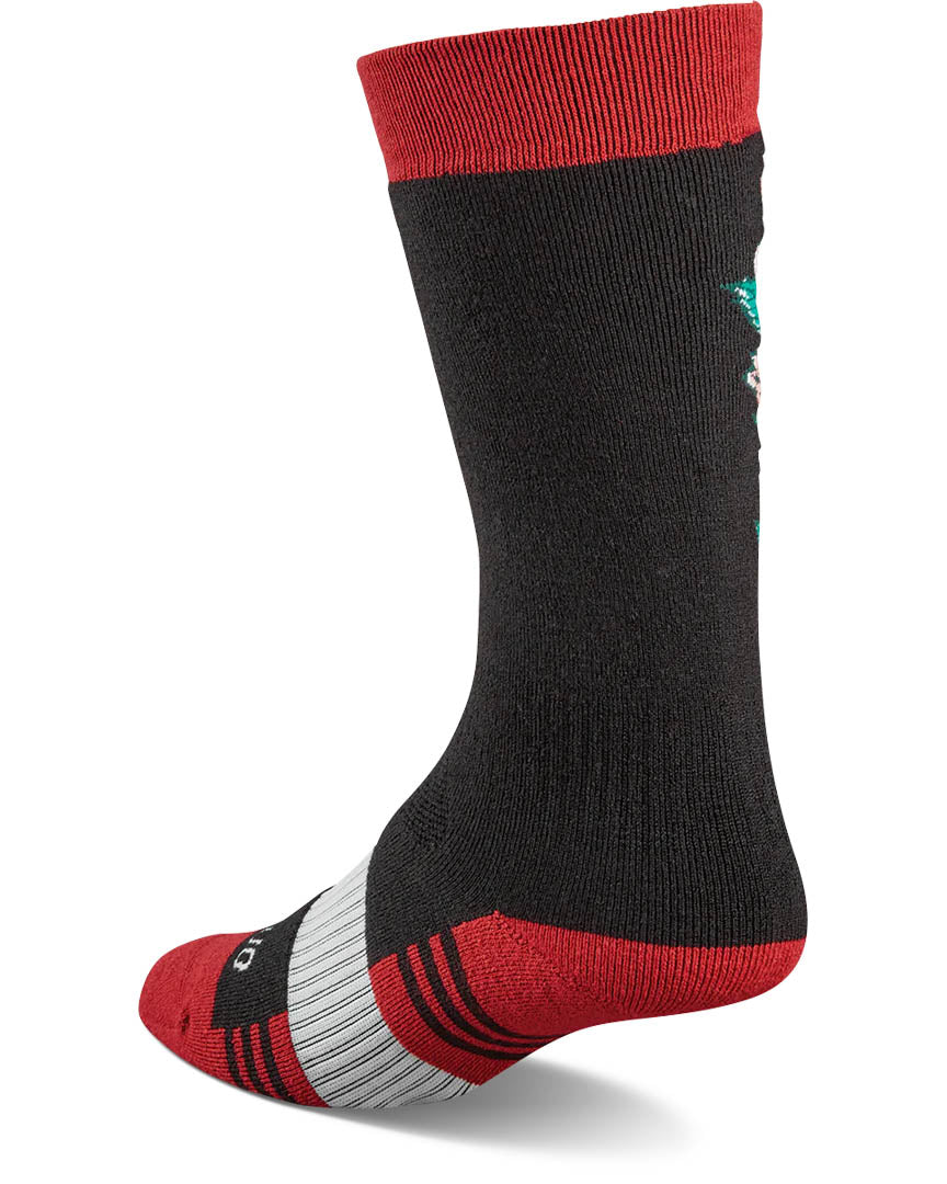 Women'S Merino Socks Thermal Socks - Black/Pink