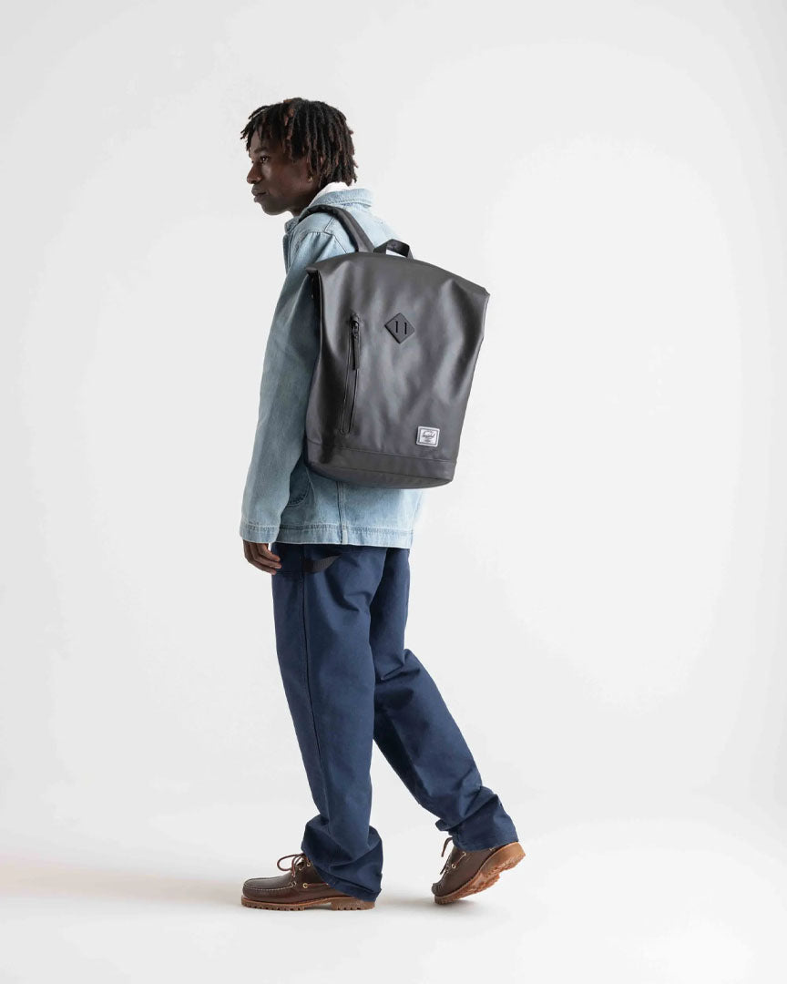 Roll Top | Weather Resistant Backpack - Moonbeam Tonal