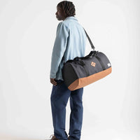 Heritage Duffle Travel Bag - Black/Saddle Brown