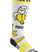 Double Socks Thermal Socks - Yellow/White