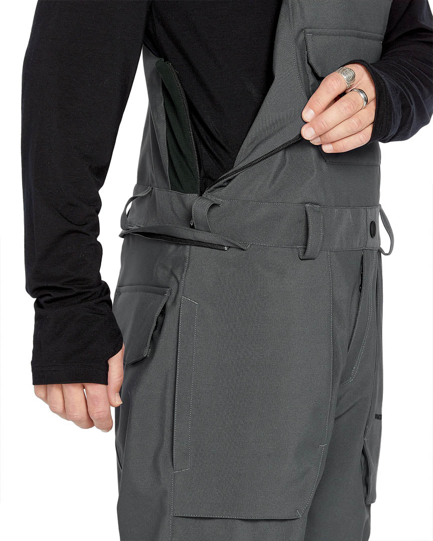 Roan Bib Overall Snow Bib - Charcoal