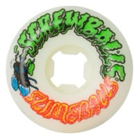 Screw Balls Speed Balls Skateboard Wheels - White