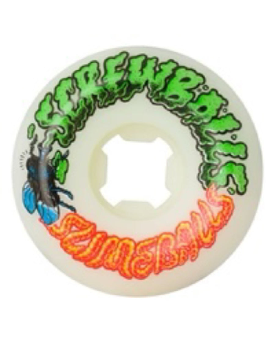 Screw Balls Speed Balls Skateboard Wheels - White