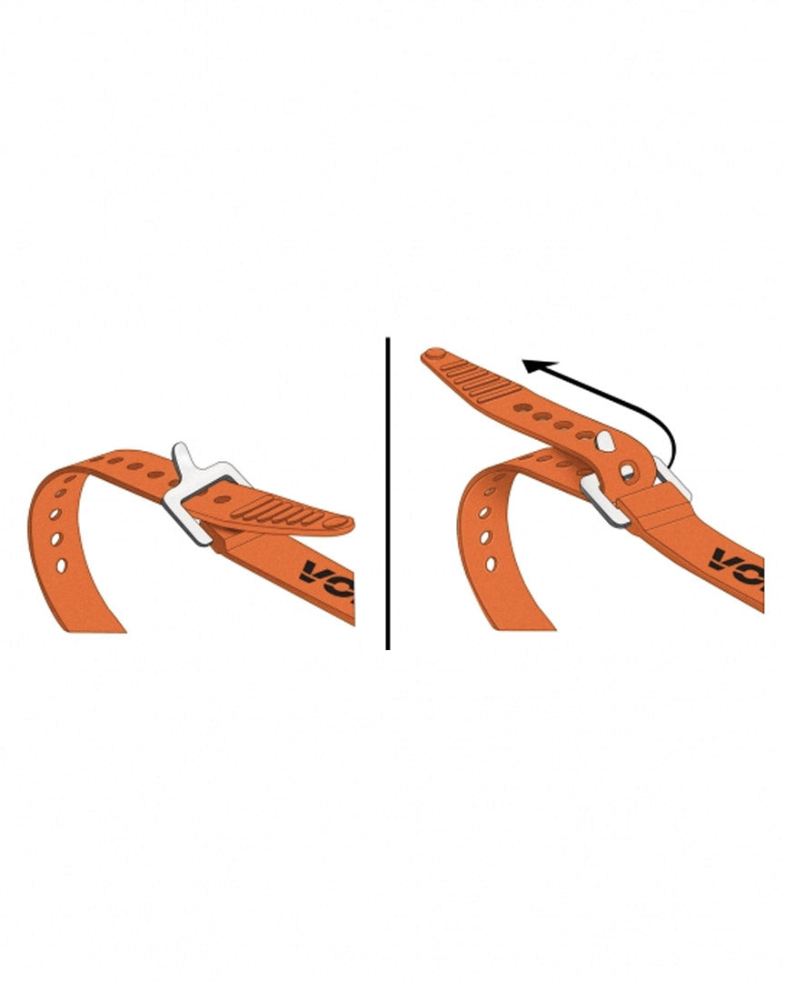 Straps Aluminum Buckle - 20in - Orange